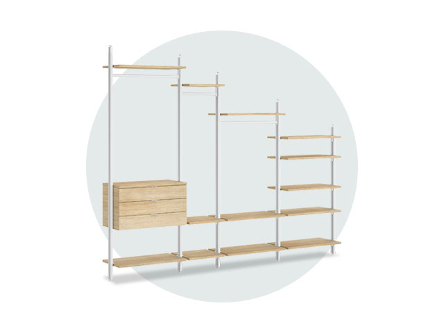 Kleiderstange für Dachschräge