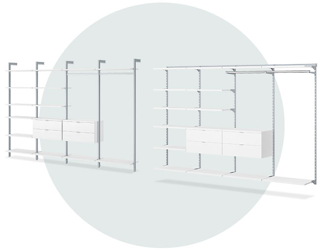 Ankleidezimmer - Regalsysteme CLOS-IT und WALK-IN im Vergleich