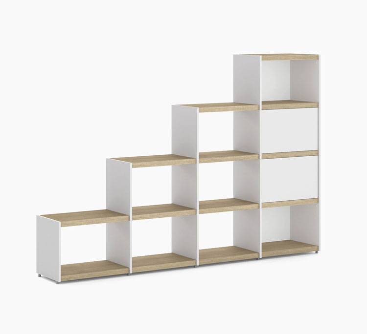 étagère escalier chêne blanc yomo
