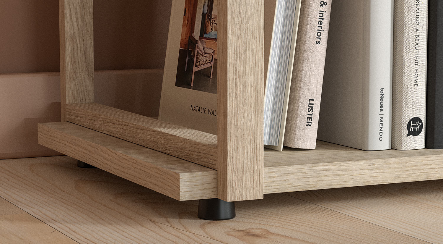 Wooden Shelving Unit AIKO - Components - Levelling Feet Wooden Shelving Unit AIKO - Levelling Feet
