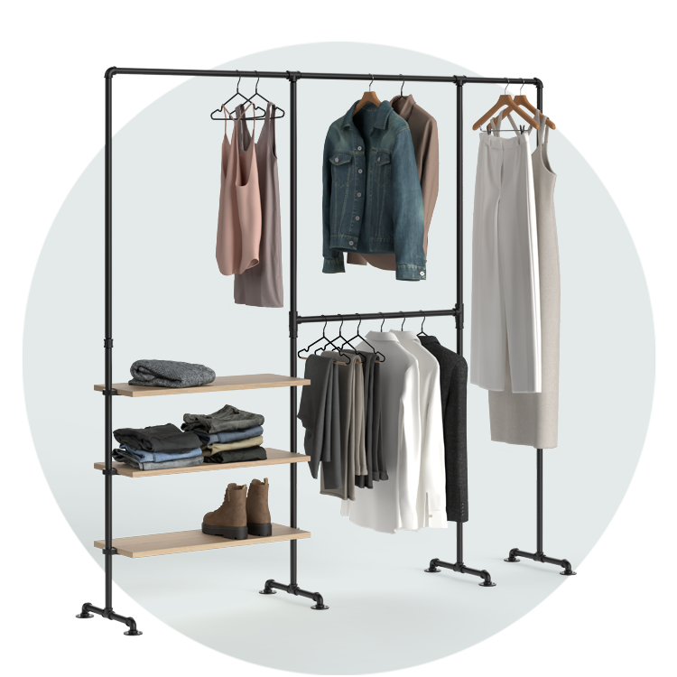 Kleiderstange Industrial - CAST Kleiderstangensystem