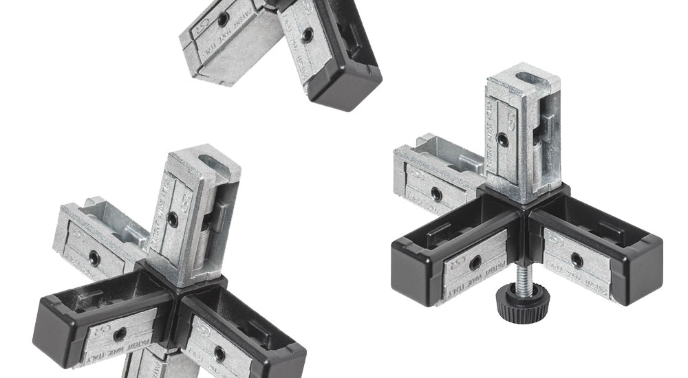 Zinkguss für die Verbindung der Profilsäulen des Regalsystems