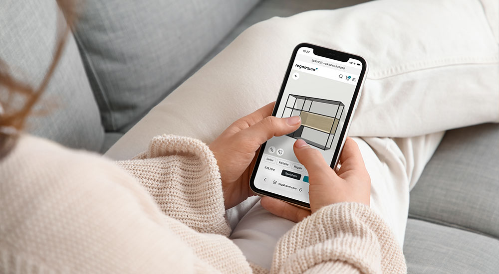Shelf configurator on the smartphone