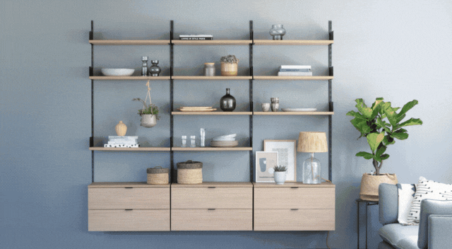 Wandschienen Regal ON-WALL