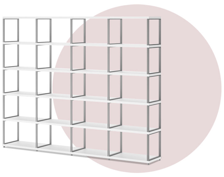 AWTATOS étagère Modulable Meuble Cube 6 étagères Métalliques de