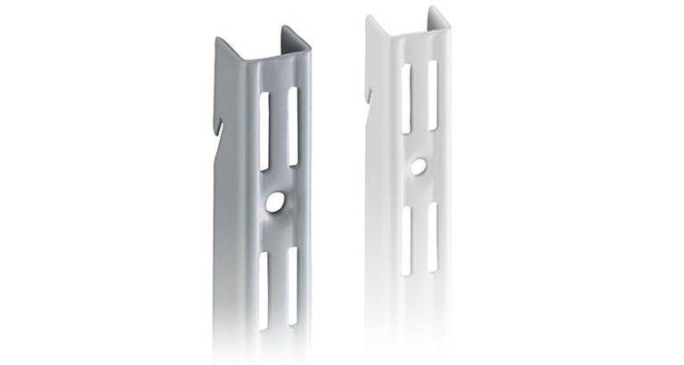 WALK-IN Hängeschienen in weiß und grau