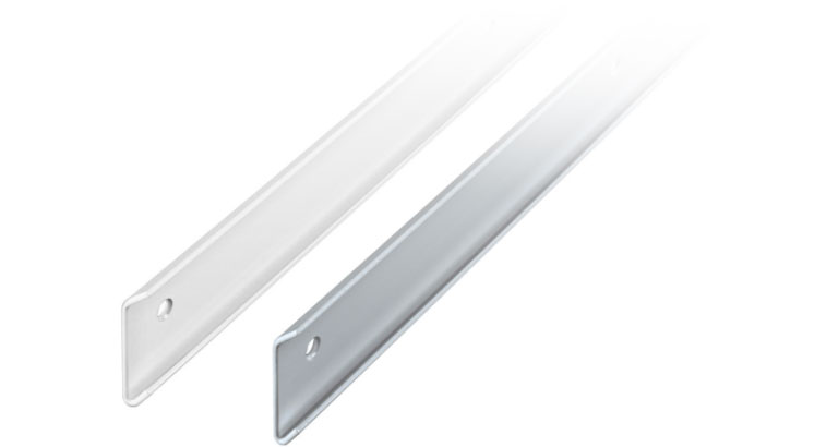 WALK-IN Wandleisten in weiß und grau