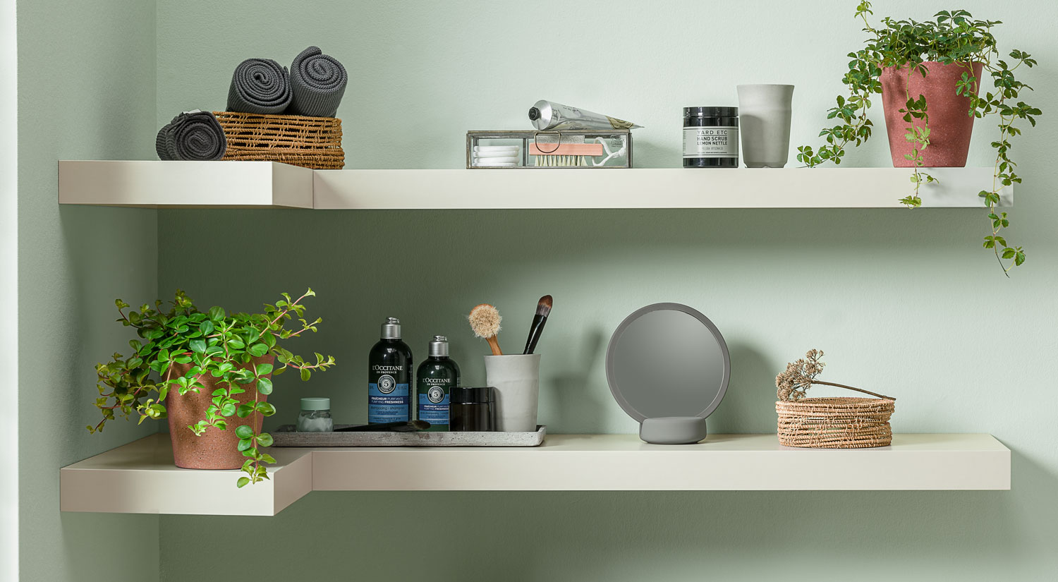 Corner Wall Shelf - BOY in the bathroom