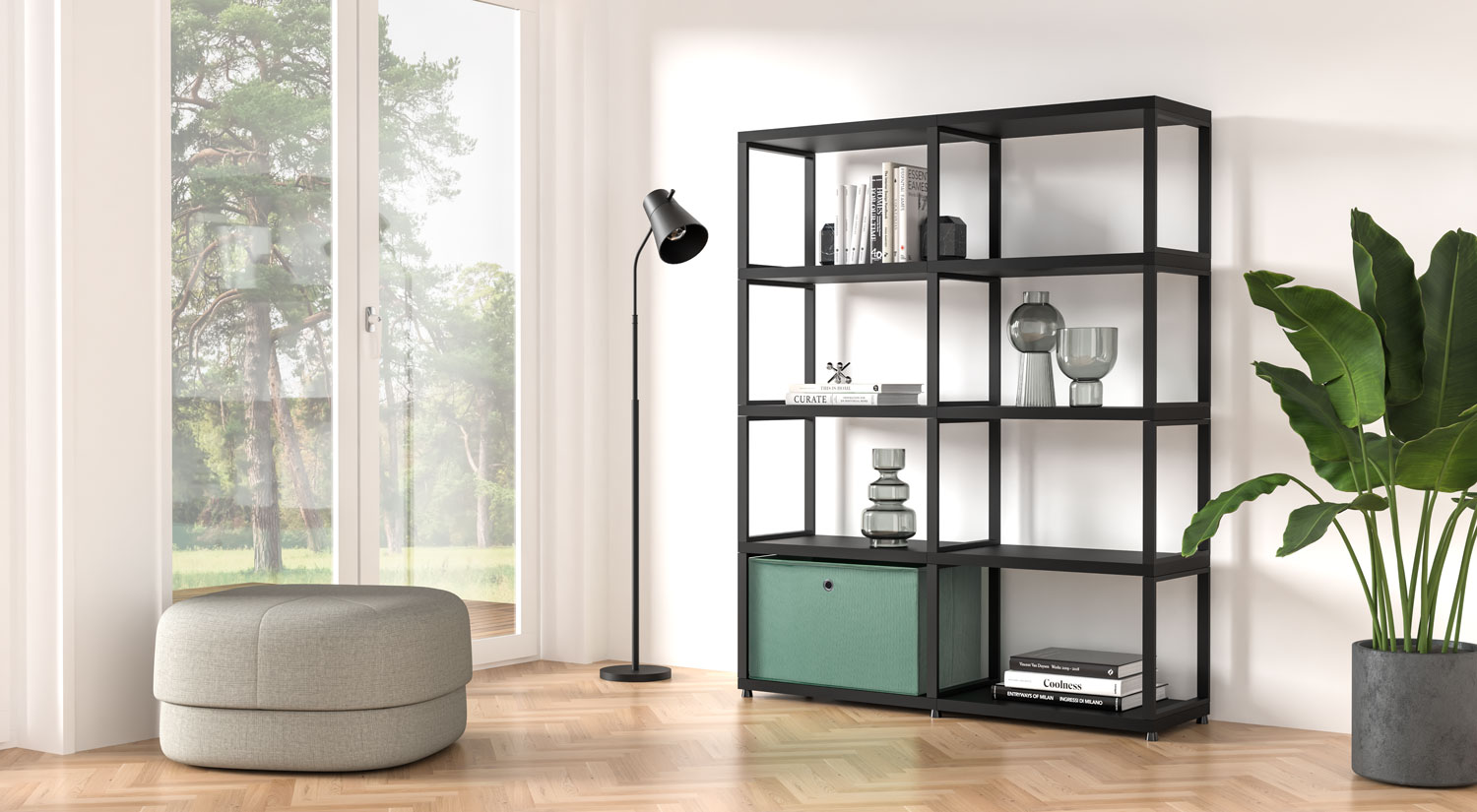 Étagère ouverte MAXX M - Etagère ouverte noire dans Salon