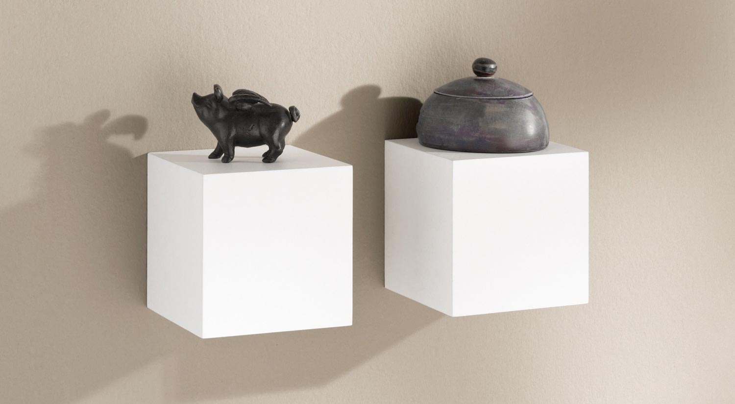 Étagère cube murale - DADO Petites étagères murales blanc pour le salon