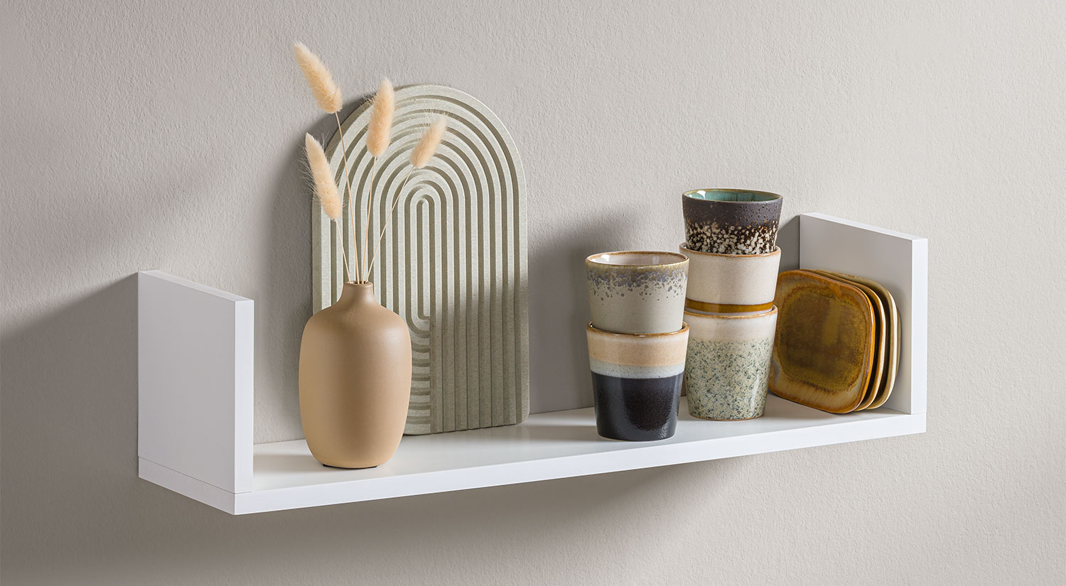 Étagère murale blanche - RACK petite étagère murale pour CD et accessoires