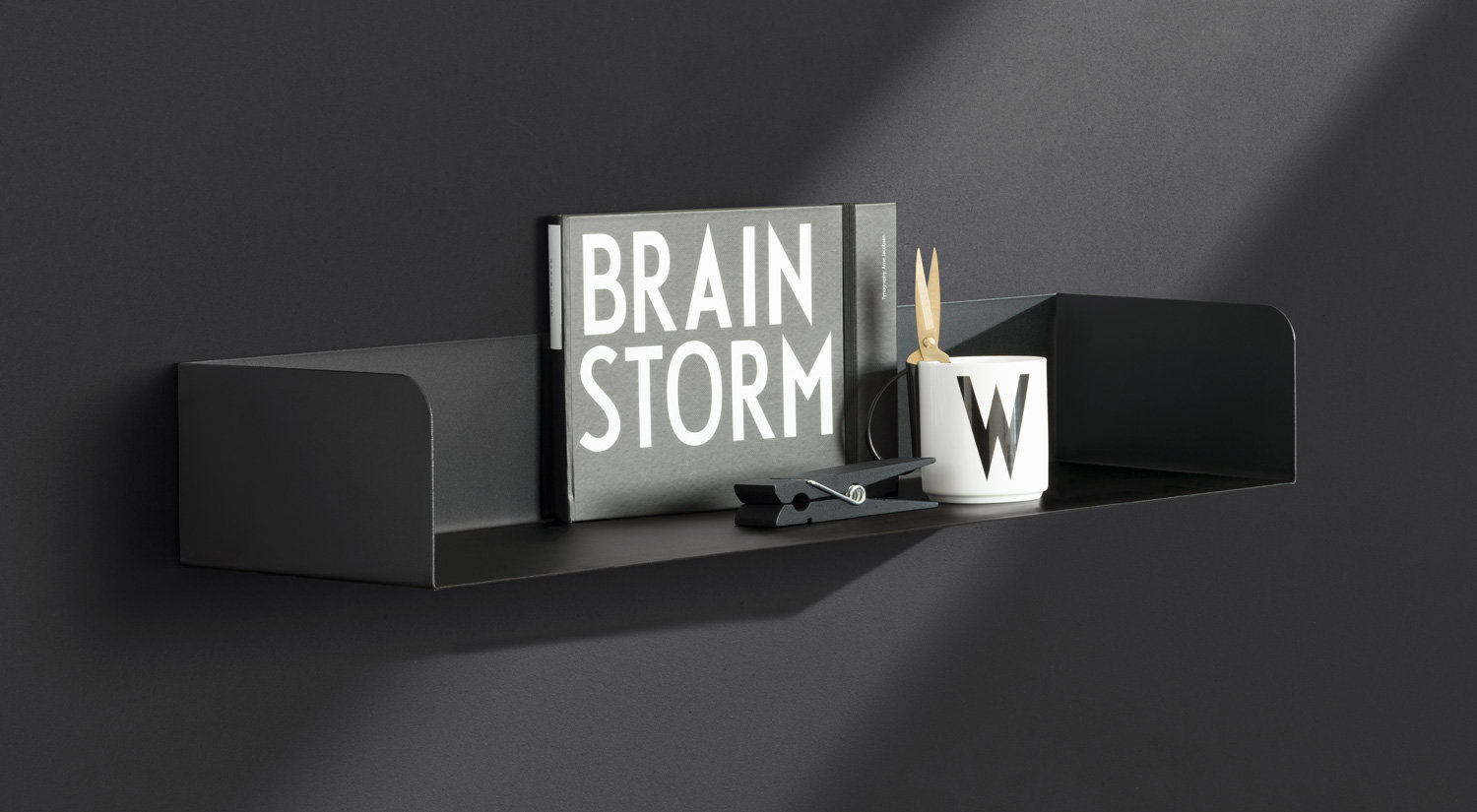 Étagère murale noir - SHOWCASE  étagère murale métal noir