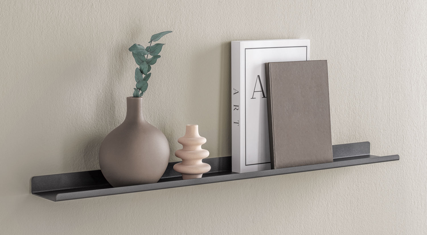 Étagère pour cadre photo - LINE étagère métal noir pour photos et décoration