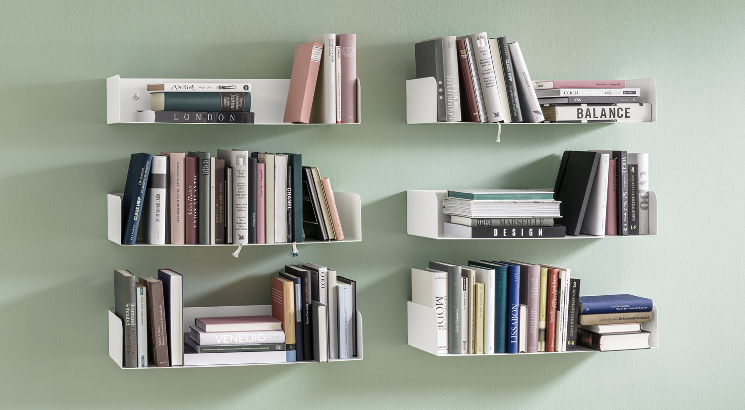 Bibliothèque murale blanche - SHOWCASE étagère livre