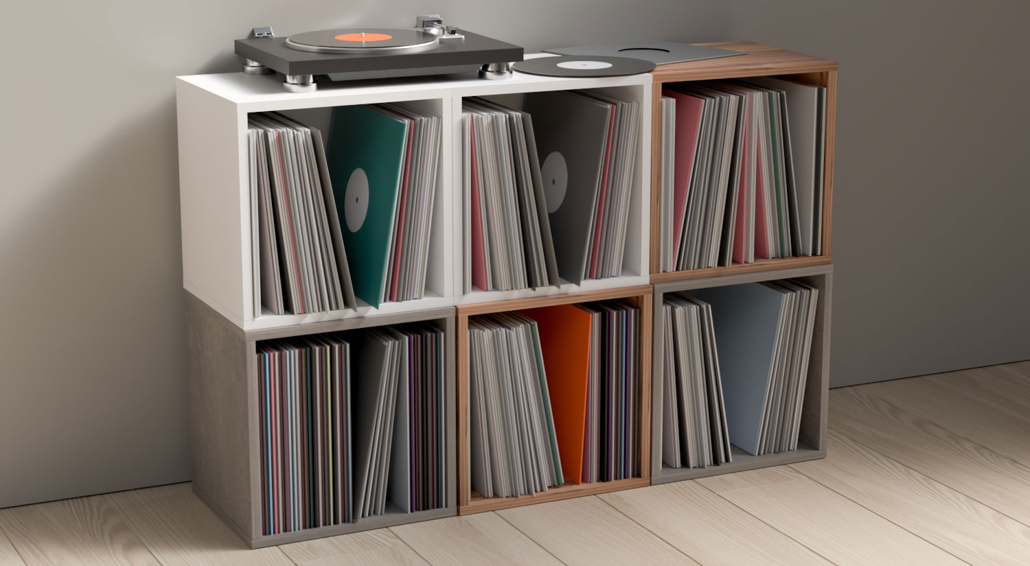 Meuble Vinyle - CLIC Etagère pour vinyle