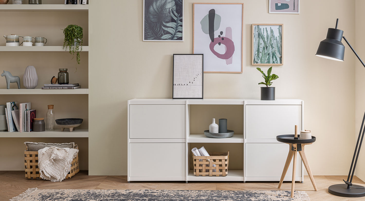 Étagère blanche - YOMO étagère blanc laque