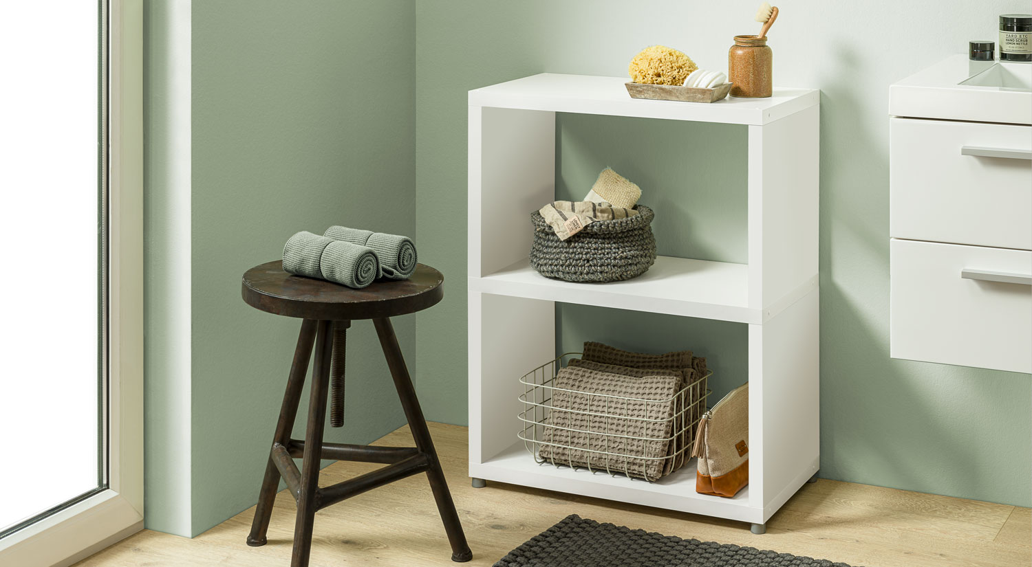 Petite étagère - BOON petite étagère blanche dans la salle de bain