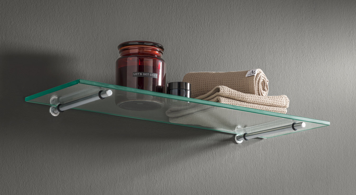 Étagère en verre salle de bain - SQUARE+ATLAS