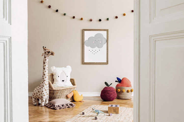 Children's room with toys