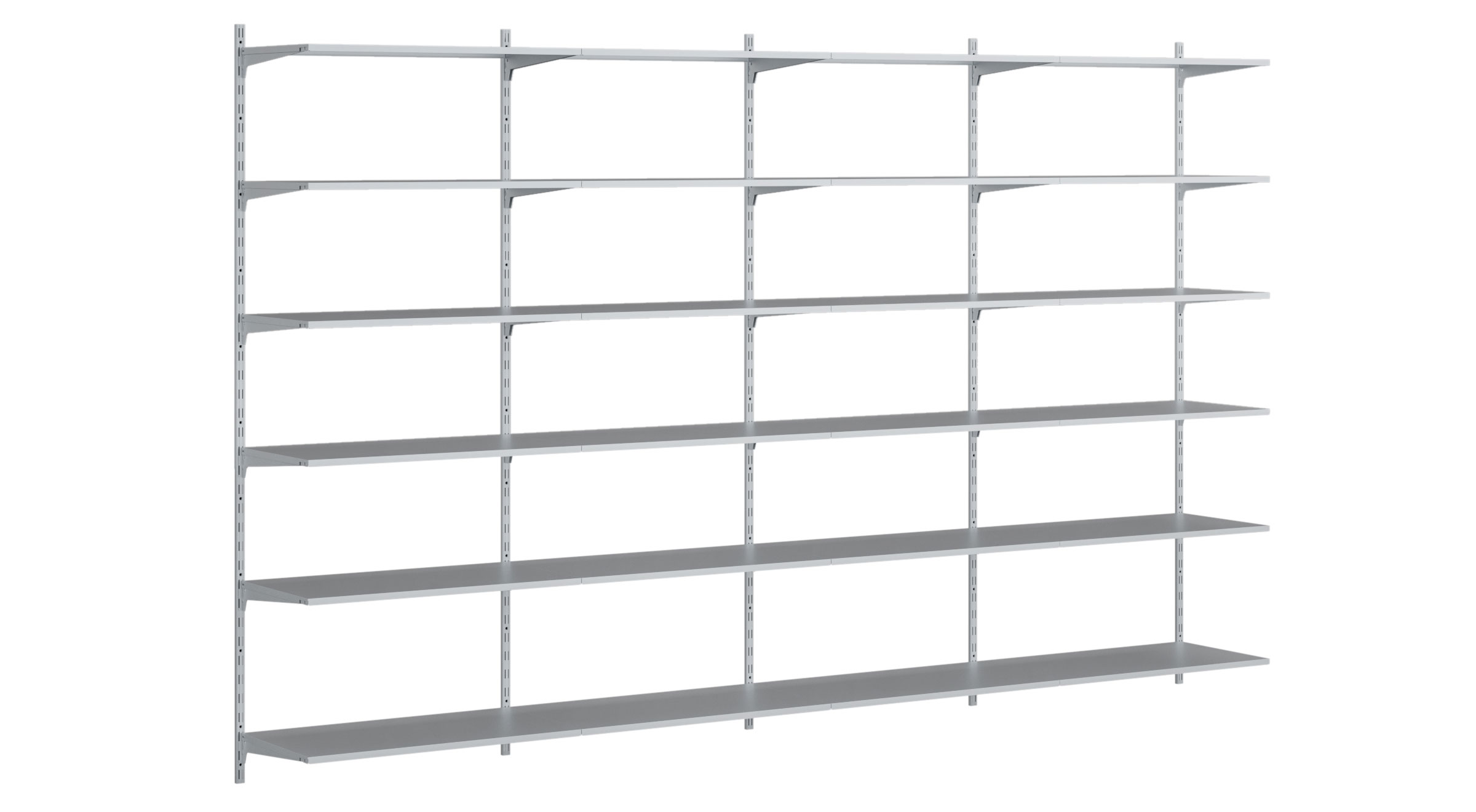 P Slot S 401 Wall Shelving System, Slotted Shelving Systems