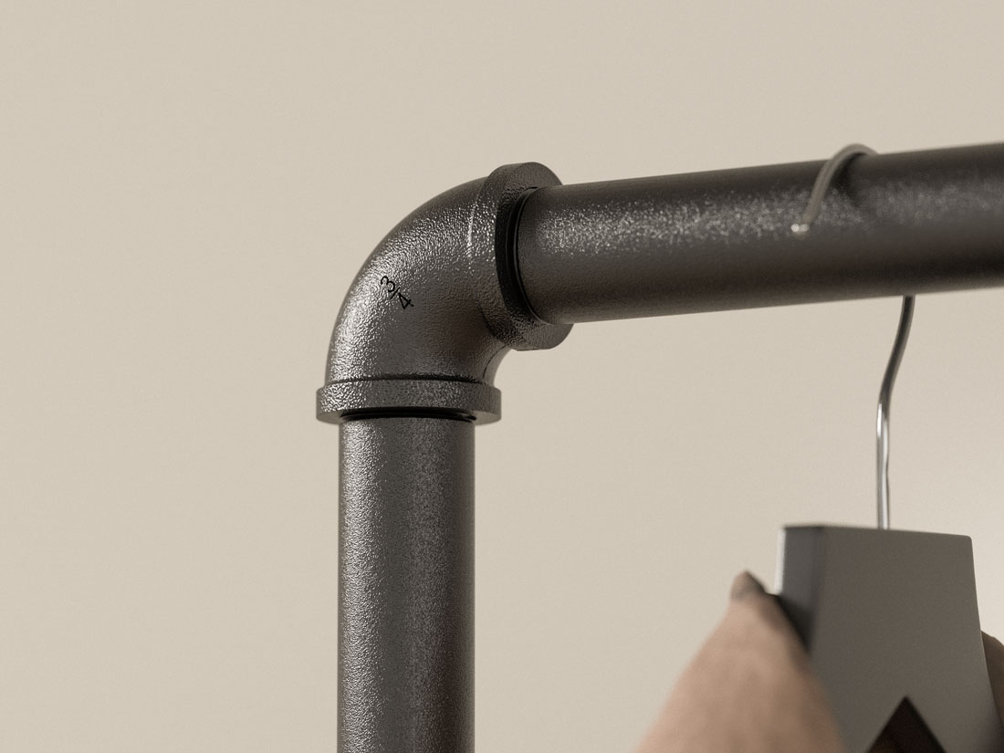 PIPE S-100 Kleiderständer
