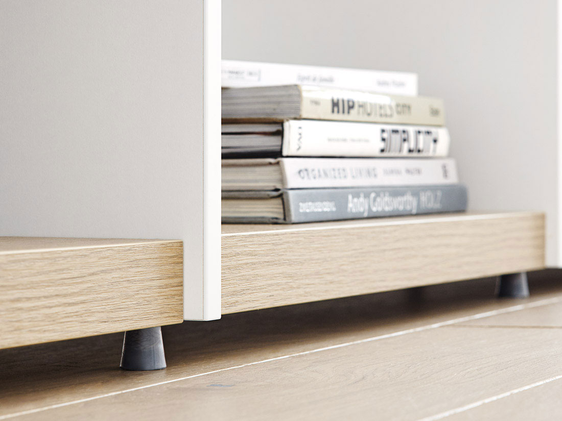 YOMO 4x6-P Bookshelf | 224x226x35 cm | oak/white