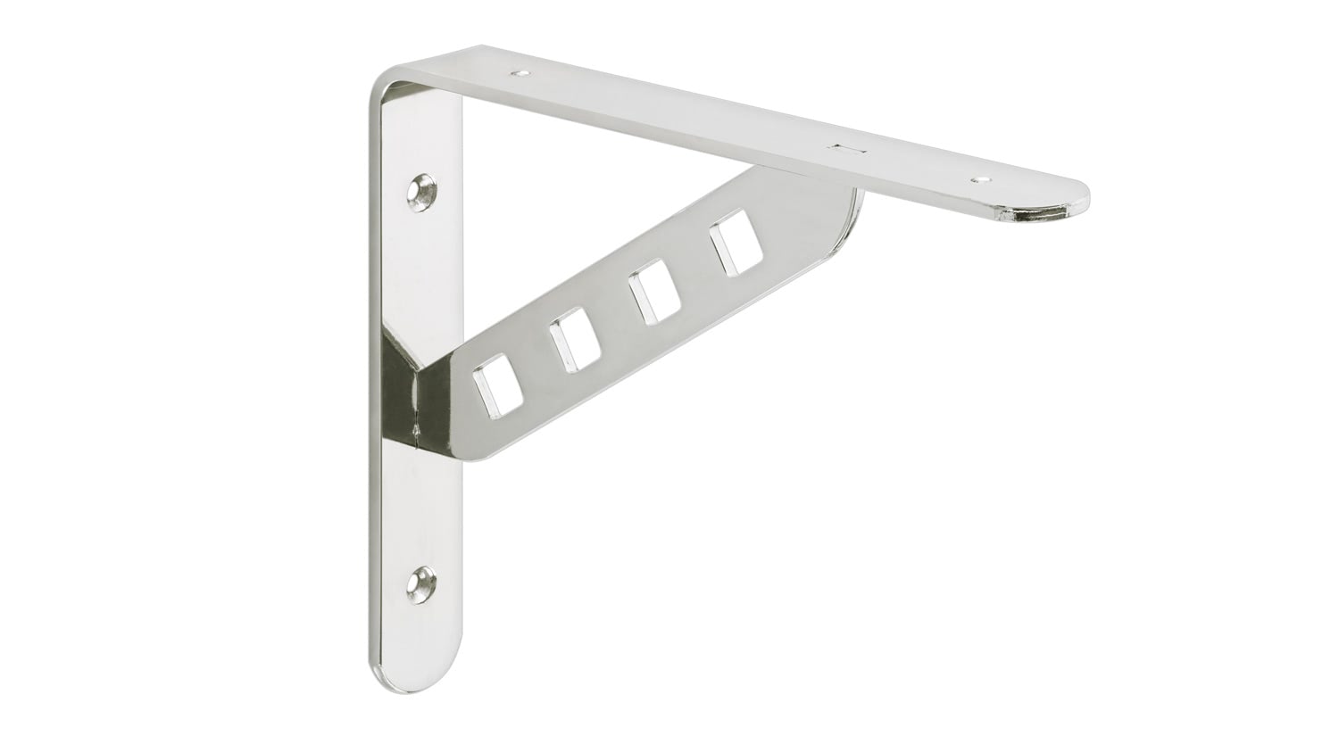 2 X White Wall Mounted Metal Folding Triangle Angle Shelf Support Brackets Multi 