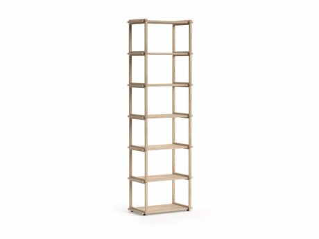 AIKO 1x6 Wooden Shelving Unit | 65x213x36 cm | oak