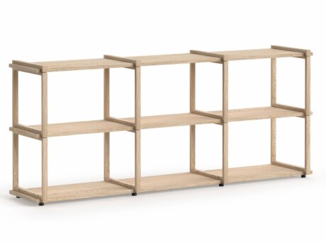 AIKO 3x2 Wooden Shelving Unit | 179x75x36 cm | oak
