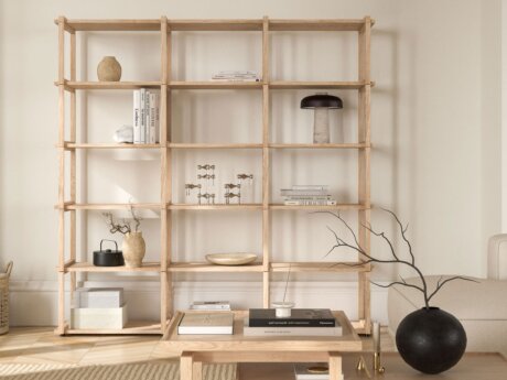 AIKO 3x5 Standregal Holz | 179x178x36 cm | eiche