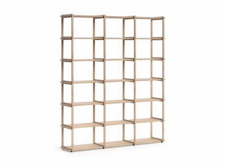 AIKO 3x6 Wooden Shelving Unit | 179x213x36 cm | oak