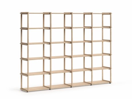 AIKO 4x5 Wooden Shelving Unit | 236x178x36 cm | oak