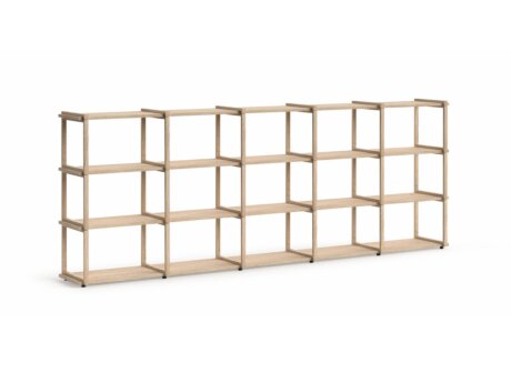 AIKO 5x3 Wandkast hout | 293x109x36 cm | eik