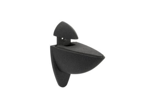 ARA Shelf Brackets - 2 pcs | for shelf boards 0,6-2,5 cm | black