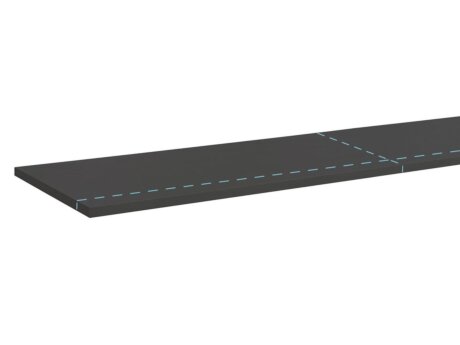 BOARD Cut to Size Shelf Board | up to 160x40x1,9 cm | black