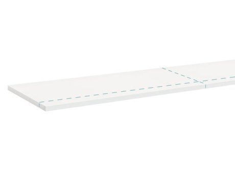 BOARD Cut to Size Shelf Board | up to 160x40x1,9 cm | white