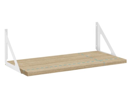 BOARD+TRI Regal nach Maß | bis 80x30 cm | eiche/weiß