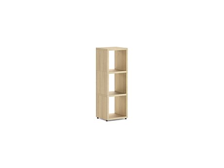 BOON 1x3 Regalsystem | 38x112x33 cm (LxHxT) | eiche