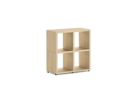 BOON 2x2 Regalsystem | 74x76x33 cm (LxHxT) | eiche