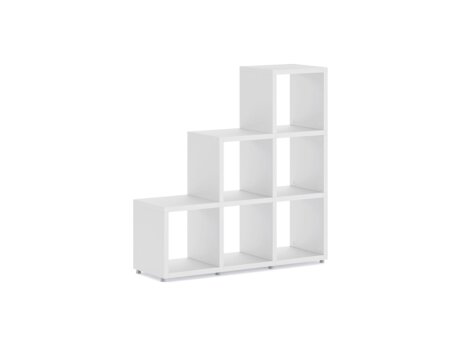 BOON 3x3 Stepped Shelf | 110x112x33 cm | white