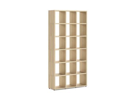 BOON 3x6 Bookshelf | 110x218x33 cm | oak