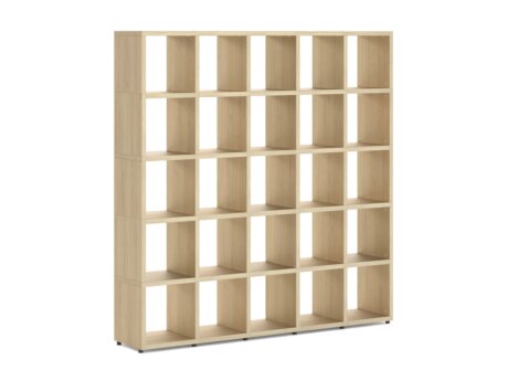 BOON 5x5 Cube Storage Unit | 181x183x33 cm | oak