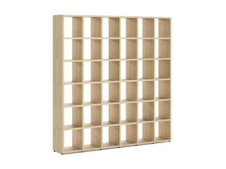 BOON 6x6 Regalsystem | 216x218x33 cm | eiche