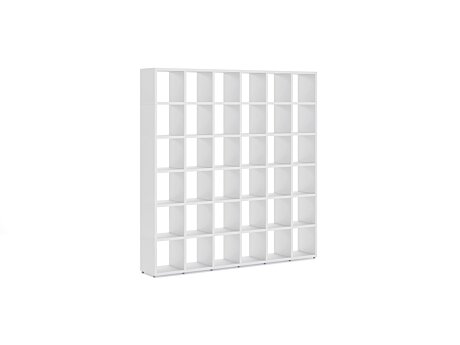BOON 6x6 Regalsystem Bücherregal | 216x218x33 cm (LxHxT) | weiß