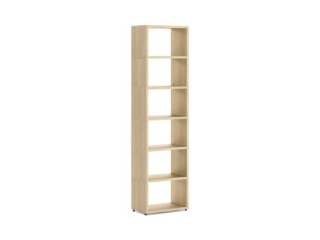 BOON L-1x6 Cube Storage Unit | 60x218x33 cm | oak
