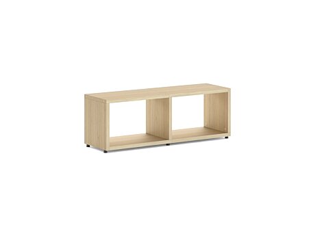 BOON L-2x1 Regalsystem | 117x40x33 cm (LxHxT) | eiche