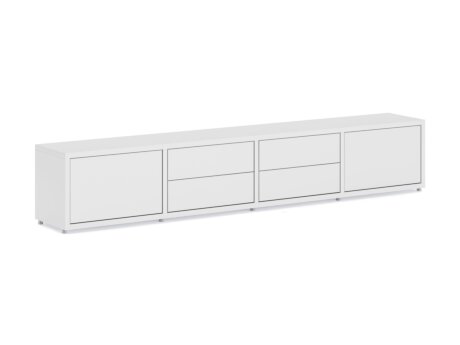 BOON L-4x1-P Lowboard | 231x40x33 cm | weiß