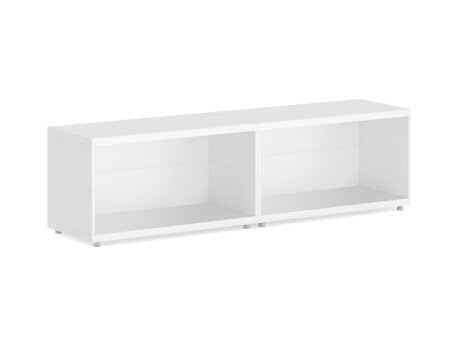CASE Maxi-2x1 Regalwand | 150x41x34 cm | weiß