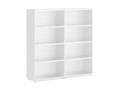 CASE Maxi-2x4 Regalwand | 150x149x34 cm | weiß