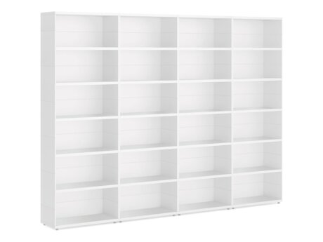CASE Maxi-4x6 Regalwand | 300x221x34 cm | weiß